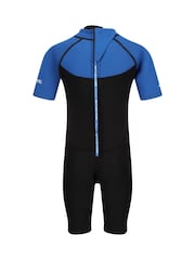 Regatta Black Chrome Kids Quick Drying Lightweight Shorty Wetsuit - Image 12 of 13
