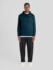 Lyle & Scott Teal Blue Pullover Hoodie - Image 2 of 6