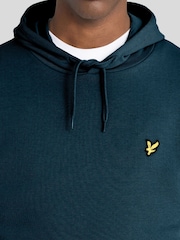 Lyle & Scott Teal Blue Pullover Hoodie - Image 3 of 6