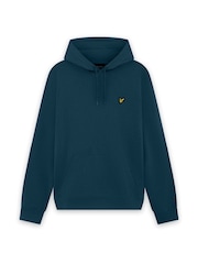Lyle & Scott Teal Blue Pullover Hoodie - Image 5 of 6