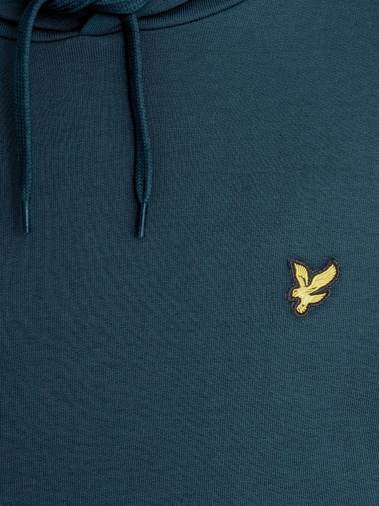 Lyle & Scott Teal Blue Pullover Hoodie - Image 6 of 6
