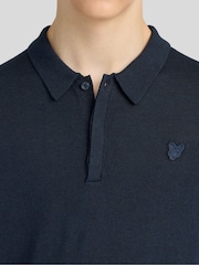 قميص بولو محبوك بكُم طويل من Lyle & Scott - صورة 4 من 7