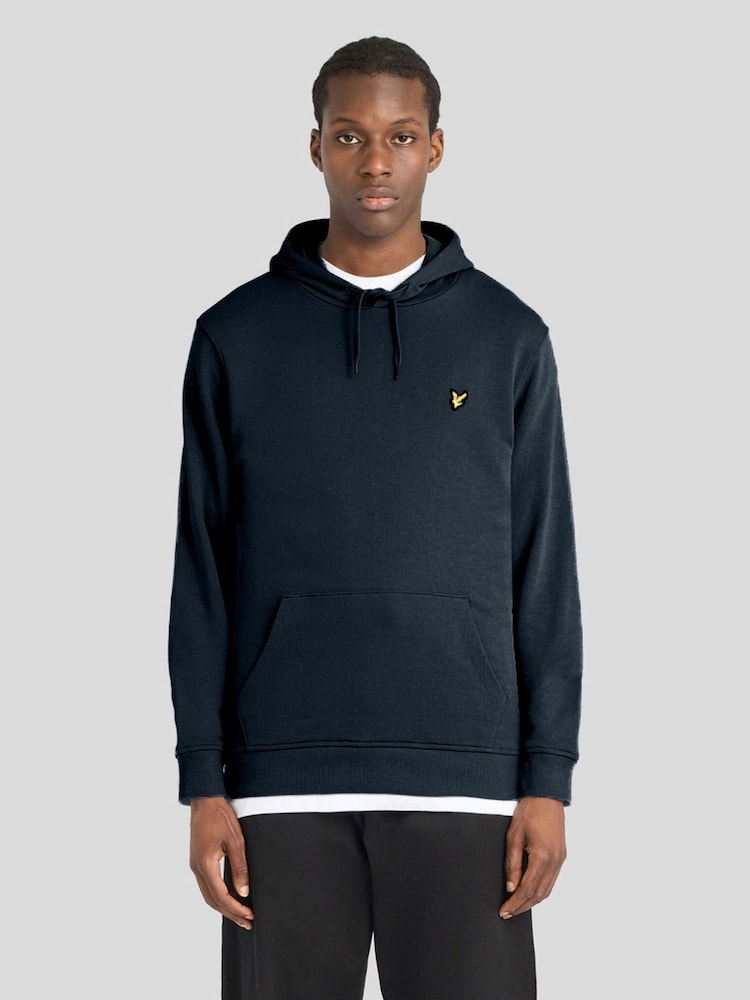Lyle & Scott Dark Blue Pullover Hoodie - Image 1 of 6 Lyle & Scott Dark Blue Pullover Hoodie - Image 1 of 6