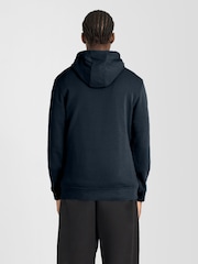 Lyle & Scott Dark Blue Pullover Hoodie - Image 4 of 6
