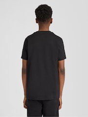 Lyle & Scott Black Jacquard Tape T-Shirt - Image 4 of 6