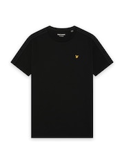 Lyle & Scott Black Jacquard Tape T-Shirt - Image 5 of 6