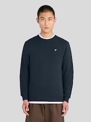 Lyle & Scott Navy Blue Crew Neck Sweatshirt - Image 1 of 6