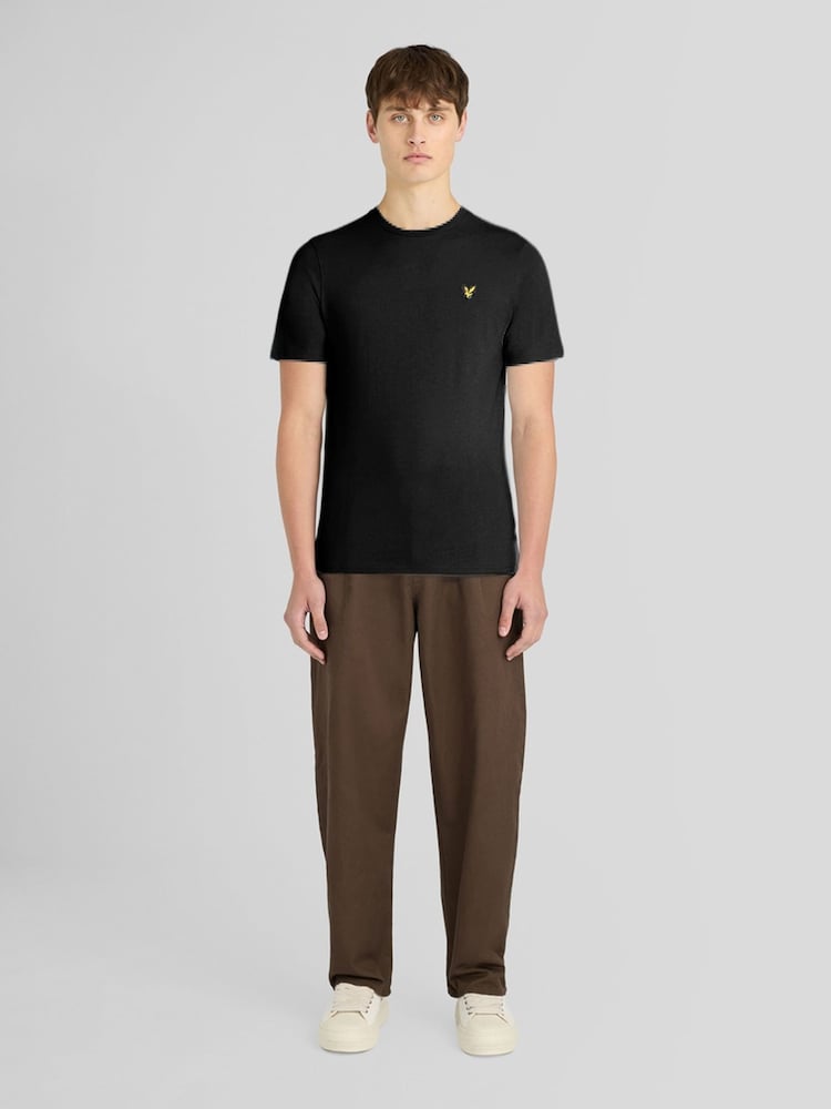 أسود - تي شيرت سادة من Lyle & Scott - صورة 2 من 6