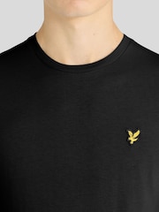 أسود - تي شيرت سادة من Lyle & Scott - صورة 3 من 6