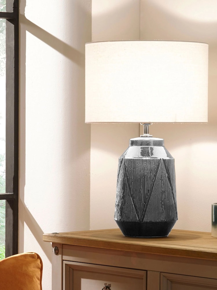 Village At Home Grey Safi Table Lamp - Image 1 of 1