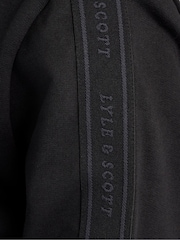 Lyle & Scott Black Jacquard Tape Track Jacket - Image 6 of 7