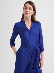 Hobbs Blue Sara Shirt Dress - Image 3 of 4