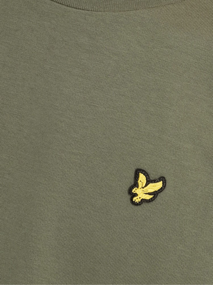 Lyle & Scott Green Plain Long Sleeve T-Shirt - Image 6 of 6 Lyle & Scott Green Plain Long Sleeve T-Shirt - Image 6 of 6