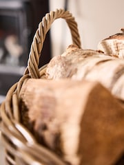 Dibor Natural Wicker Log Basket (Large) - Image 2 of 5