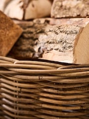 Dibor Natural Wicker Log Basket (Large) - Image 3 of 5