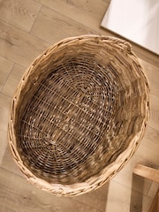 Dibor Natural Wicker Log Basket (Large) - Image 4 of 5