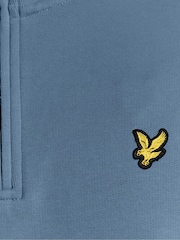 Lyle & Scott Blue Quarter Zip Pullover Sweatshirt - Image 6 of 6