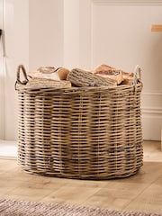 Dibor Natural Wicker Log Basket (Medium) - Image 1 of 5