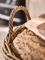 Dibor Natural Wicker Log Basket (Medium) - Image 2 of 5