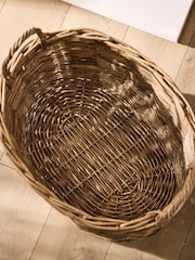 Dibor Natural Wicker Log Basket (Medium) - Image 4 of 5