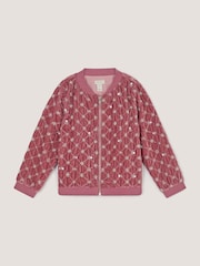 Monsoon Gracie Verzierte Velours-Bomberjacke - Bild 1 von 3