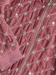 Monsoon Gracie Verzierte Velours-Bomberjacke - Bild 3 von 3