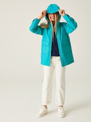 Regatta Blue Sky Girls Beylina Waterproof Jacket - Image 3 of 7