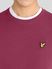 Rouge - Sweat Lyle & Scott ras du cou - Image 3 sur 6