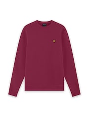 Rouge - Sweat Lyle & Scott ras du cou - Image 5 sur 6