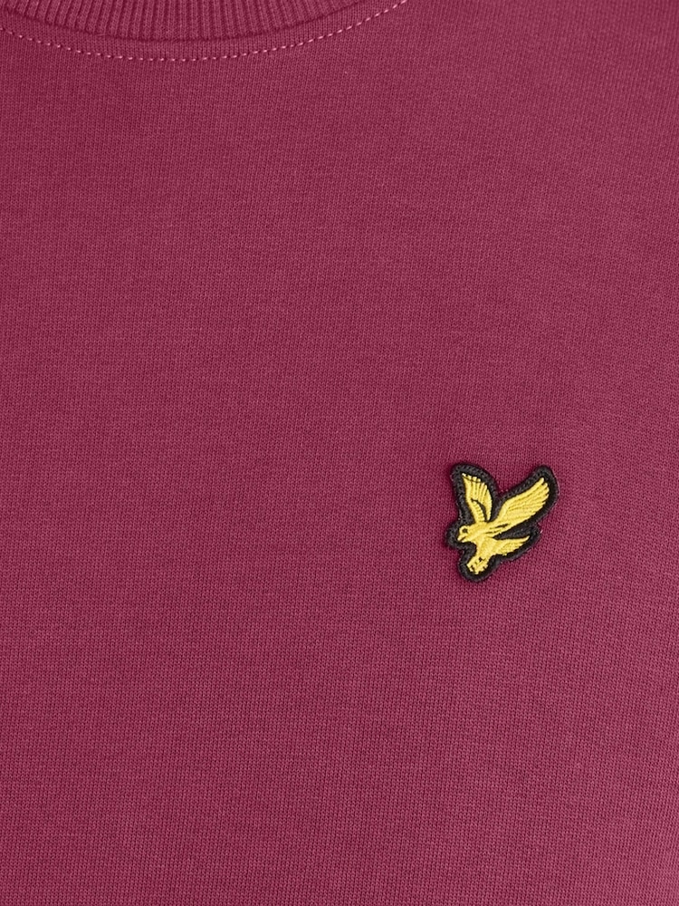 Rouge - Sweat Lyle & Scott ras du cou - Image 6 sur 6