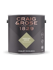 Craig & Rose Green Chalky Emulsion Tapestry Green Paint - Image 2 of 2