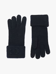 COACH Blue Signature Embossed Knit Gloves - Image 1 of 4