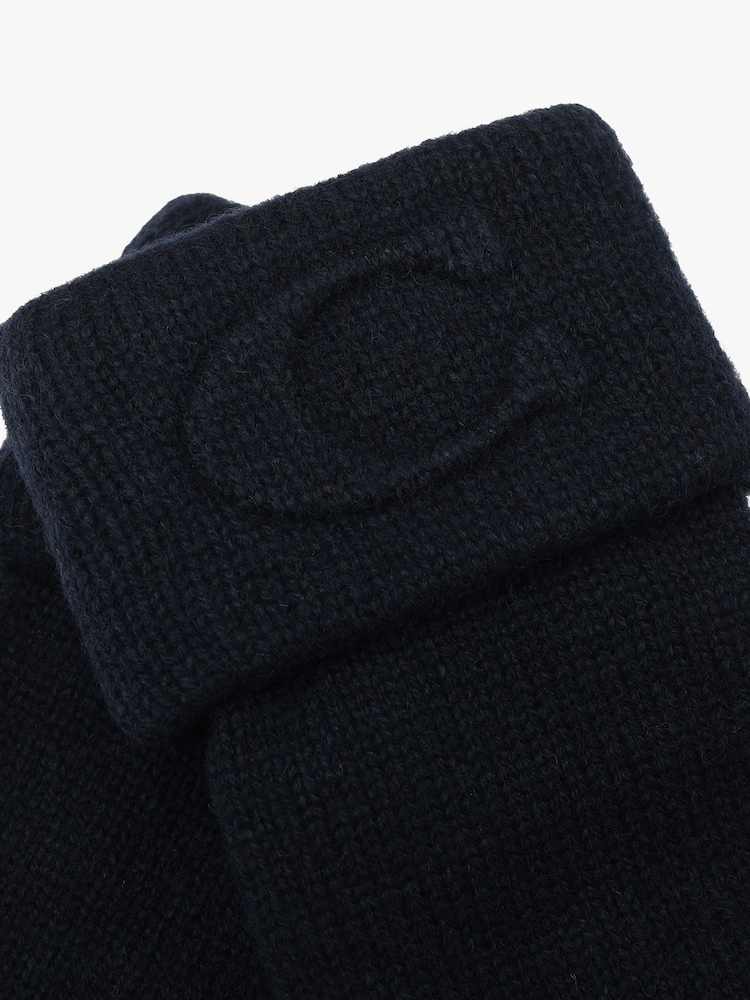 COACH Blue Signature Embossed Knit Gloves - Image 4 of 4