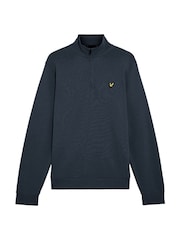 Mörk Blå - Lyle & Scott Quarter Zip pullover Tröja - Bild 1 av 1