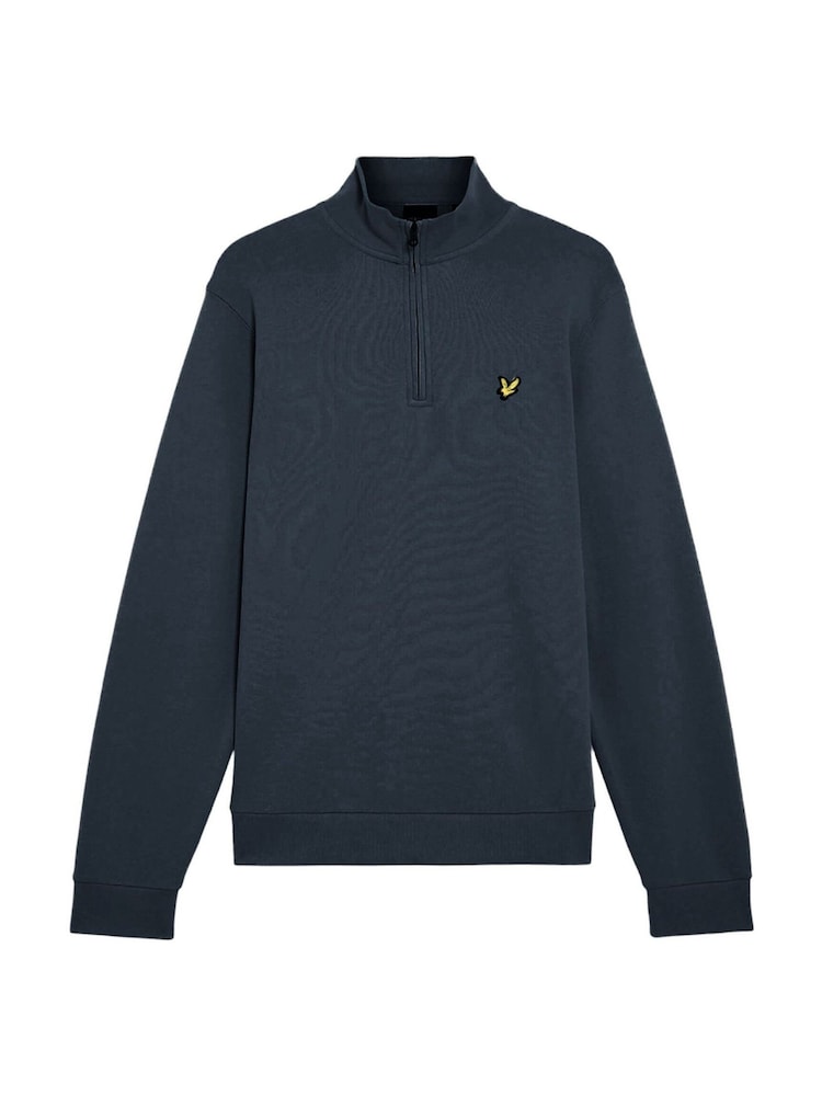 Mörk Blå - Lyle & Scott Quarter Zip pullover Tröja - Bild 1 av 1 Mörk Blå - Lyle & Scott Quarter Zip pullover Tröja - Bild 1 av 1