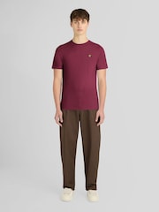 أحمر - تي شيرت سادة من Lyle & Scott - صورة 2 من 6