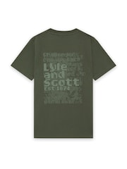 Lyle & Scott Green Dot Graphic T-Shirt - Image 2 of 2