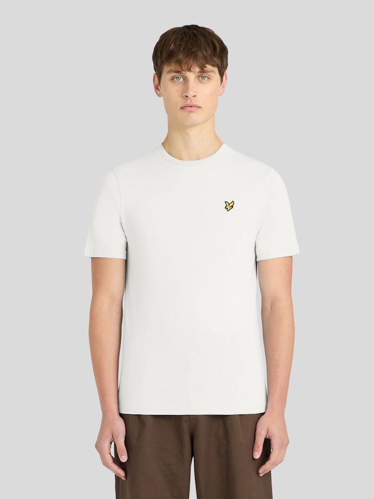 Lyle & Scott White Plain T-Shirt - Image 1 of 6 Lyle & Scott White Plain T-Shirt - Image 1 of 6