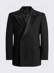 MOSS Black Relaxed Fit Double Breasted Suit Jacket - Image 5 of 5