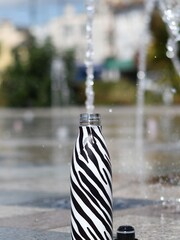 Navigate White Madagascar Water Bottle - Image 1 of 2