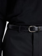 MOSS Black Relaxed Fit Flannel Suit Trousers - Image 3 of 3