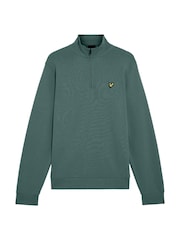 Grön - Lyle & Scott Quarter Zip pullover Tröja - Bild 1 av 1