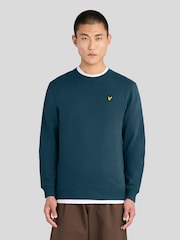 Bleu - Sweat Lyle & Scott ras du cou - Image 1 sur 6