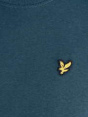 Bleu - Sweat Lyle & Scott ras du cou - Image 6 sur 6