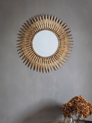 Gallery Home Gold Quill Feather Mirror - Image 1 of 3