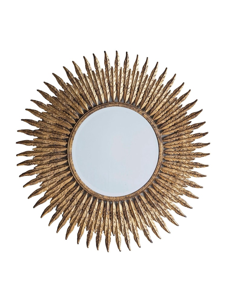 Gallery Home Gold Quill Feather Mirror - Image 2 of 3