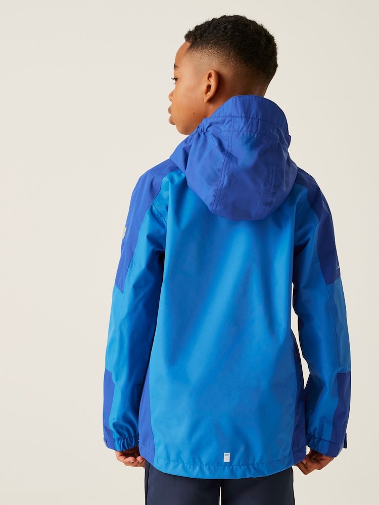 Regatta Blue Junior Calderdale III Waterproof Jacket - Image 2 of 9