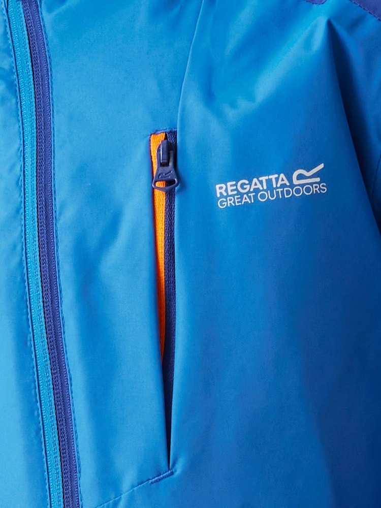 Regatta Blue Junior Calderdale III Waterproof Jacket - Image 5 of 9