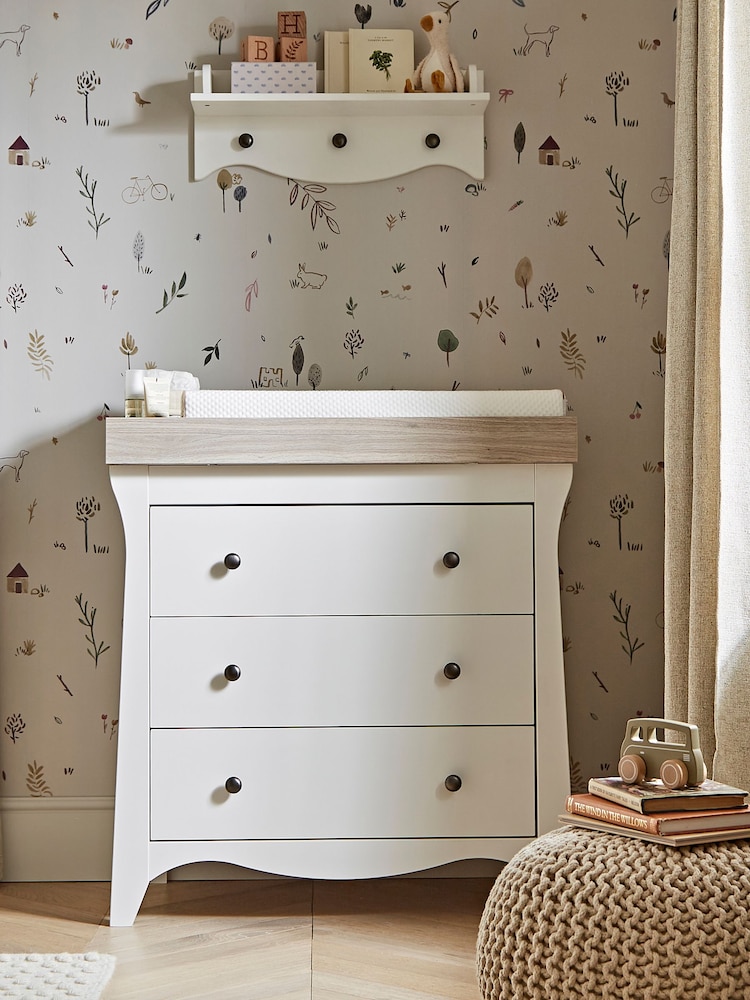 CuddleCo 3 Piece White Ash Cashmere Clara Nursery Furniture Set - Image 2 of 6 CuddleCo 3 Piece White Ash Cashmere Clara Nursery Furniture Set - Image 2 of 6