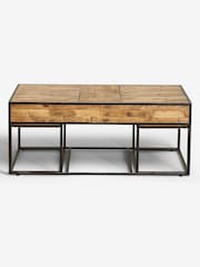 Natural Jefferson Pine Nest of 3 Coffee Table - Image 6 of 11